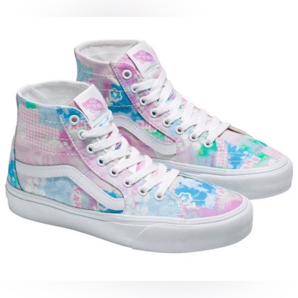 Vans Sk8 Hi Tapered VR3 Sunny Day Women’s US Size 8.5 Shoes Patchwork NWOB New